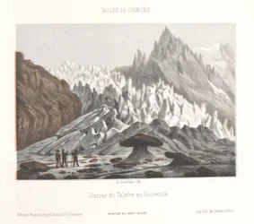 View of the Couvercle Rock at the Talèfre Glacier