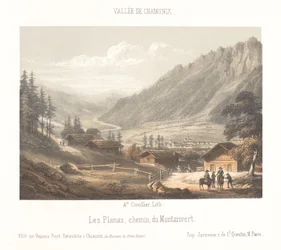 View of the Col de Balme Pass