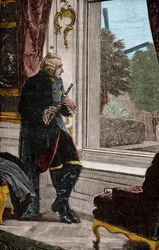 The King at the Flute - Frederick II (1712-1786) Known as Frederick the Great, King of Prussia