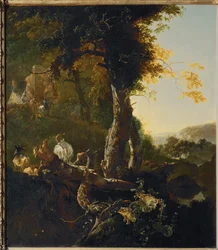 Landscape with Rising Sun