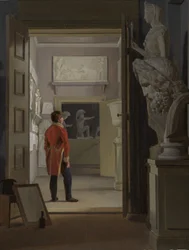 The Hall of Antiquities at Charlottenborg Palace, Copenhagen, 1830