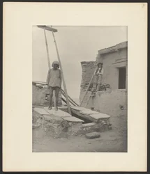 Old Man at Entrance to Kiva, Walpi