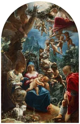 The Holy Family with Angels and the Boy John