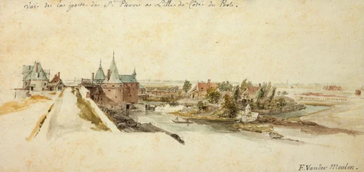 A View of the Porte Saint-Pierre in Lille