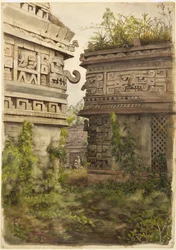 Scene from Chichen Itza, Mexico