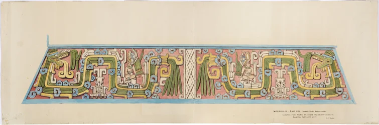 Stone Relief from Xochicalco, Mexico South Face of Cerro Colorado, Tehuacan