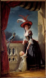 Portrait of Louise Elisabeth of France, Duchess of Parma, and Her Son Don Ferdinand