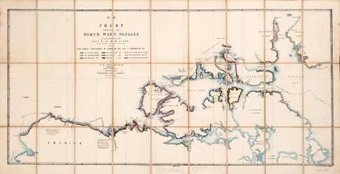 Chart Showing the North West Passage Discovered by Captain R. Le M. McClure, HMS 