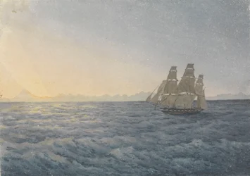 Andes, Aconcagua Peak Distant 170 Miles, June 18th 1849