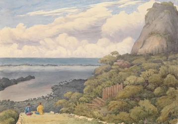Bora Bora [Society Islands], from a Ruined Native Fort Above the Chief Village on the East Side of the Island, Septr 5th 1849