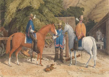 Rancho at Concon, Between Valparaiso and Quillota, January 14th 1850 [Chile]