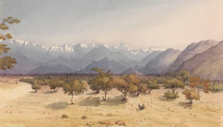 Two Leagues from Santa Rosa, January 14th 1851, with the Andes and Aconcagua