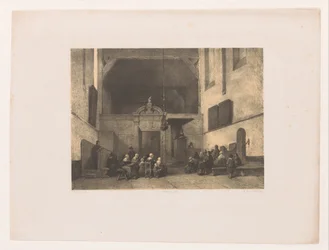 Church Interior with Figures