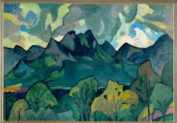 Upper Bavarian Mountain Landscape near Brannenburg
