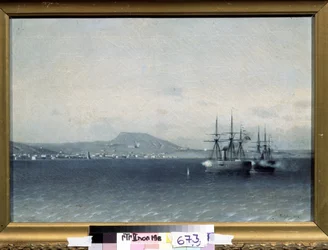 The Turkish Fleet Bombed the Town of Feodosiya in 1878