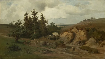 Landscape with a Wooden Bridge