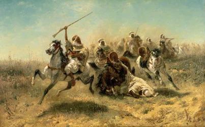 Arab Horsemen on the Attack