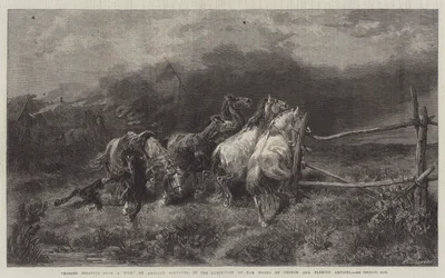 Horses Escaping from a Fire