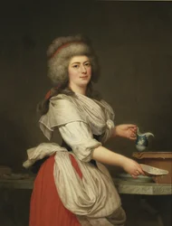 Madame Adelaide Aughie, friend of Queen Marie Antoinette, as a dairymaid at Trianon