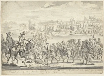 Crossing of the Saxon Army over the Vistula on December 8, 1715