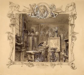His Studio, 1890