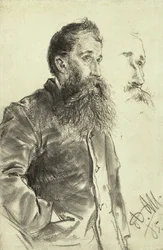 Study of a Man with a Beard, his Hand in his Pocket, 1885