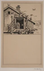 The Captured and the Free. No. 1 in Chr. Winther and M. Rørbye, "25 Pictures for Small Children"