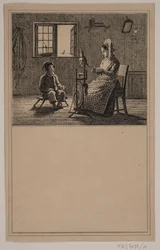 Mother and Son. No. 18 in Chr. Winther and M. Rørbye, 