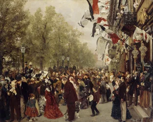 Departure of King Wilhelm I for the Army on 31 July 1870