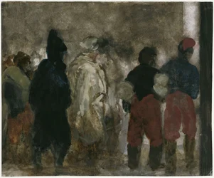 Arrival of French Prisoners of War in Berlin at Night