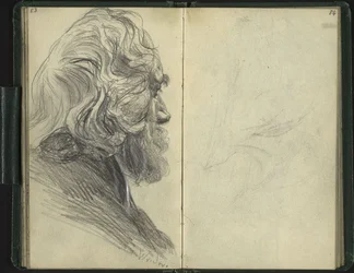 Bearded Man in Lost Profile