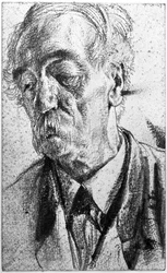 Portrait of an Older Man with Mustache