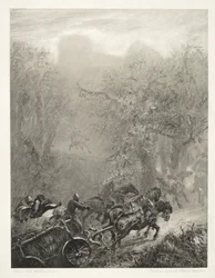 Essay on Stone with Brush and Scraper: The Convoy of Prisoners through a Woods