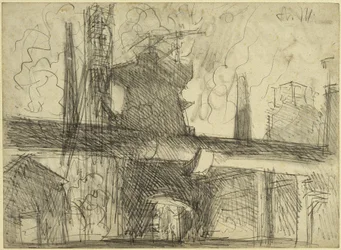 Blast Furnace, Chimneys, Pipeline in Königshütte