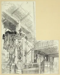 Interior with Pulpit of the Church of Peace in Jawor