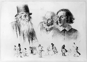 Head and Figure Studies, Sheet 2 from the Series "Radir-Versuche"