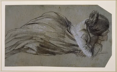 Reclining Female Figure with Arm Supported to the Right (Menzel
