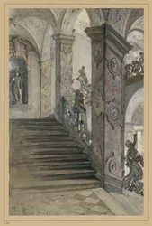 Mirabell Palace, Salzburg, Staircase by Lucas von Hildebrandt
