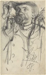 Studies of a Man Drinking