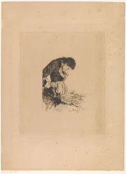 Woman Reading the Newspaper