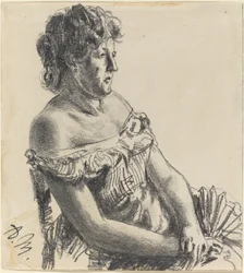Woman in Court Dress