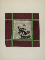 Applique Coverlet (detail)