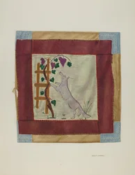 Applique Coverlet (detail)