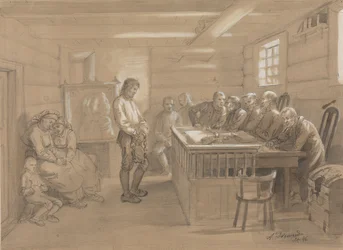 A Court Scene in the Countryside