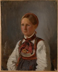 Portrait of Gunild Olsdatter from Tinn