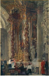 The High Altar of the Damenstiftskirche in Munich