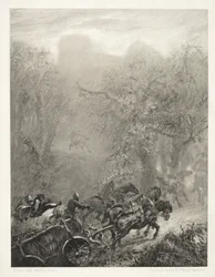 The Convoy of Prisoners through a Woods