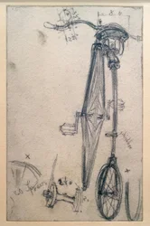 Penny-farthing, Rear View