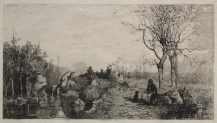 Shore of a Stream at Rossillon