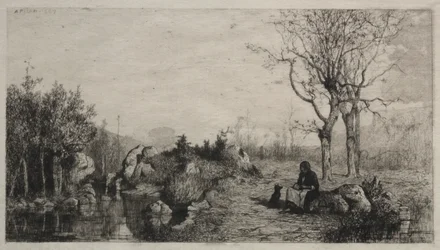 Shore of a Stream at Rossillon